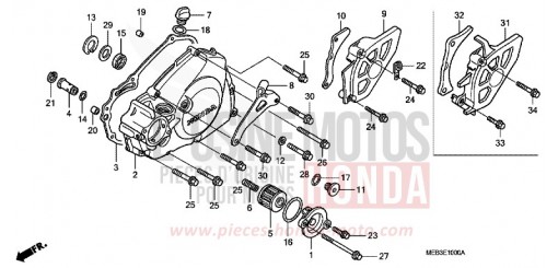 LINKER KURBELGEHAEUSEDECKEL CRF450R4 de 2004
